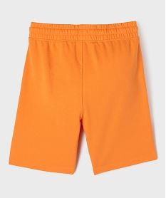 bermuda en maille a taille elastiquee garcon orange standardG754501_3