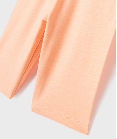 legging court uni taille elastique fille orange standardG754701_2