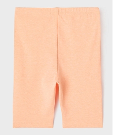 legging court uni taille elastique fille orange standardG754701_3