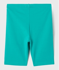 legging court uni taille elastique fille bleuG754801_3