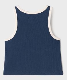 debardeur en maille cotelee fille bleu debardeursG755101_3
