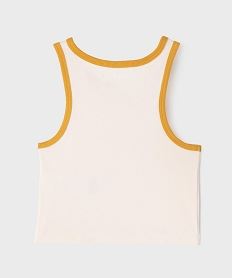 debardeur en maille cotelee fille beige debardeursG755201_3