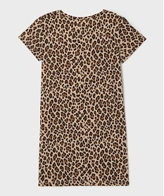 robe tee-shirt avec noeud sur la hanche fille multicoloreG755401_3