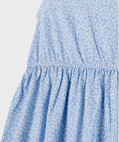 robe sans manches a motifs fleuris fille bleuG755701_2
