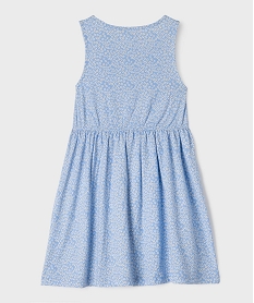 robe sans manches a motifs fleuris fille bleuG755701_3