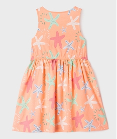 robe sans manches a motifs fleuris fille orange standardG755801_3