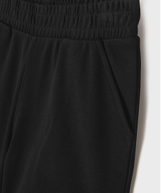 short en maille coupe ample avec taille elastique fille noir standard shortsG756001_2