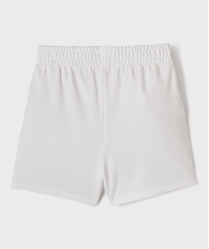 short en maille coupe ample avec taille elastique fille blanc standard shortsG756101_3