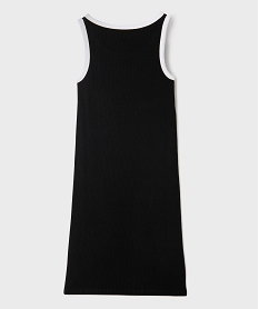 robe debardeur en maille cotelee fille noir standardG756501_3