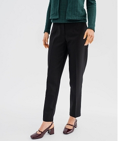 pantalon de costume fluide avec pinces femme noir standard pantalonsG757901_4