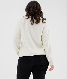 pull a col polo femme grand taille blanc chine pullsG758301_3
