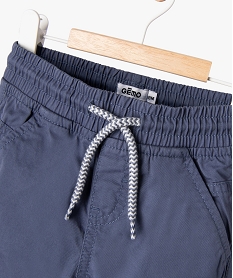 pantalon jogger en coton bebe garcon bleu standardG759201_2