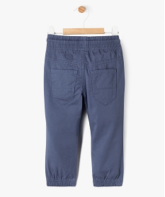 pantalon jogger en coton bebe garcon bleu standardG759201_4