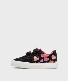 tennis en toile fermeture scratch fille - lovely wings noir standard basketsG763501_3