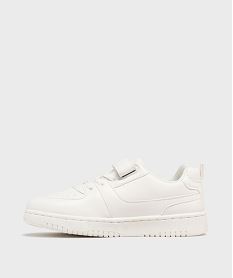 baskets basses unies fermeture scratch fille - 5 miles blanc standard basketsG764601_3