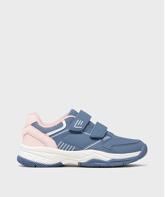 GEMO Baskets basses à scratch fille Bleu