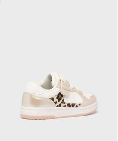 baskets avec touches leopard et metallisees fille - lovely wings blanc standard basketsG765001_4