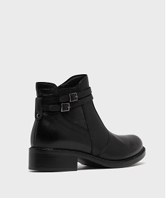 bottines femme dessus en cuir avec details fantaisie et a zip - taneo[missing] noir standardG765701_4