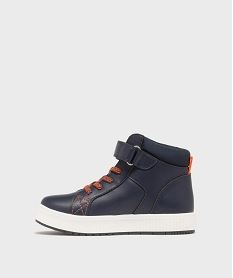 boots look sport avec lacets elastiques et scratch garcon - buggy shoes bleuG766101_3