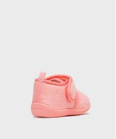 chaussons fermeture scratch avec motif licorne bebe fille roseG766401_4