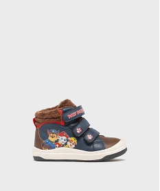 GEMO Baskets montantes avec doublure fourrure imitation bébé garçon - Pat Patrouille bleu standard