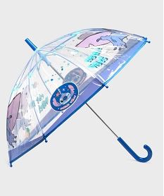GEMO Parapluie transparent avec motifs Stitch enfant - Disney Bleu