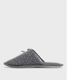 chaussons mules en jersey etoile femme gris standardG769101_3