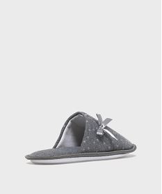 chaussons mules en jersey etoile femme gris standardG769101_4