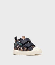 chaussures montantes a scratch en matiere deperlante bebe garcon bleu baskets et tennisG769601_3