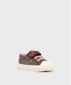 tennis en toile enduite a motifs fleuris bebe fille - lovely wings rose baskets et tennisG769701_4