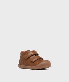 chaussures de marche fermeture scratch bebe fille - lovely wings marron standardG770901_2