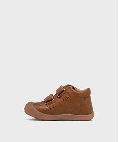 chaussures de marche fermeture scratch bebe fille - lovely wings marron standardG770901_3