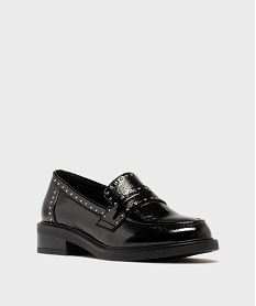 mocassins vernis a clous femme noir vif mocassinsG772801_2