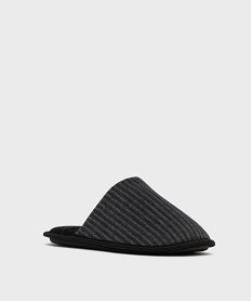 chaussons mules a rayures homme noir standardG774701_2