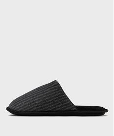 chaussons mules a rayures homme noir standardG774701_3