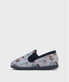 chaussons pantoufles a motif dinosaures garcon gris standardG774901_3