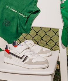 baskets basses multicolores a lacets garcon ellesse blanc