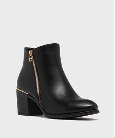 boots a talon avec zip decoratif femme - valentina baldano noir standardG777101_2