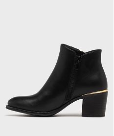 boots a talon avec zip decoratif femme - valentina baldano noir standardG777101_3