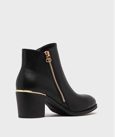 boots a talon avec zip decoratif femme - valentina baldano noir standardG777101_4