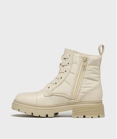 boots bimatiere a semelle crantee fille beige vifG778501_3