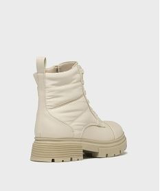 boots bimatiere a semelle crantee fille beige vifG778501_4