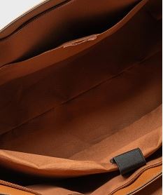 sac cabas rigide en matiere texturee femme brun grands sacs femmeG780201_3