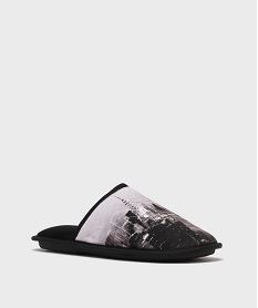 chaussons mules en velours doux homme noir standardG780701_2