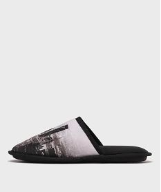 chaussons mules en velours doux homme noir standardG780701_3