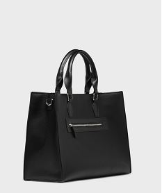 sac cabas porte main avec bandouliere amovible femme noir standard grands sacs femmeG781201_3