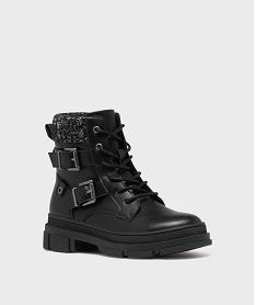 bottines biker avec semelle crantee fille - lovely wings noir standardG786201_2