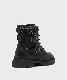 bottines biker avec semelle crantee fille - lovely wings noir standardG786201_4
