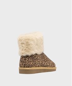boots fourrees a motif leopard fille brunG787201_4