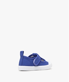 chaussures en toile a bout recouvert et bride scratch bebe garcon bleu vif baskets et tennisG789401_4